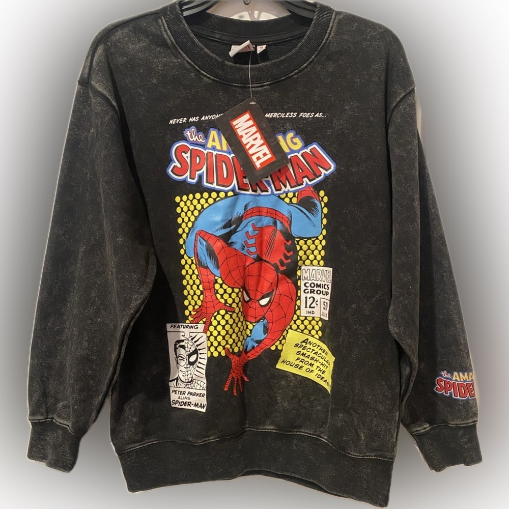 Marvel Spider-Man Classic Amazing Spider-Man Comic Sweatshirt